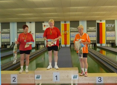 Unsere Hannelore bei der Siegerehrung!